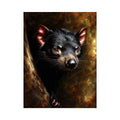   tasmanian devil wildlife canvas art