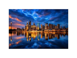   sydney skyline cityscape canvas print