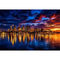   sydney harbour skyline wall art
