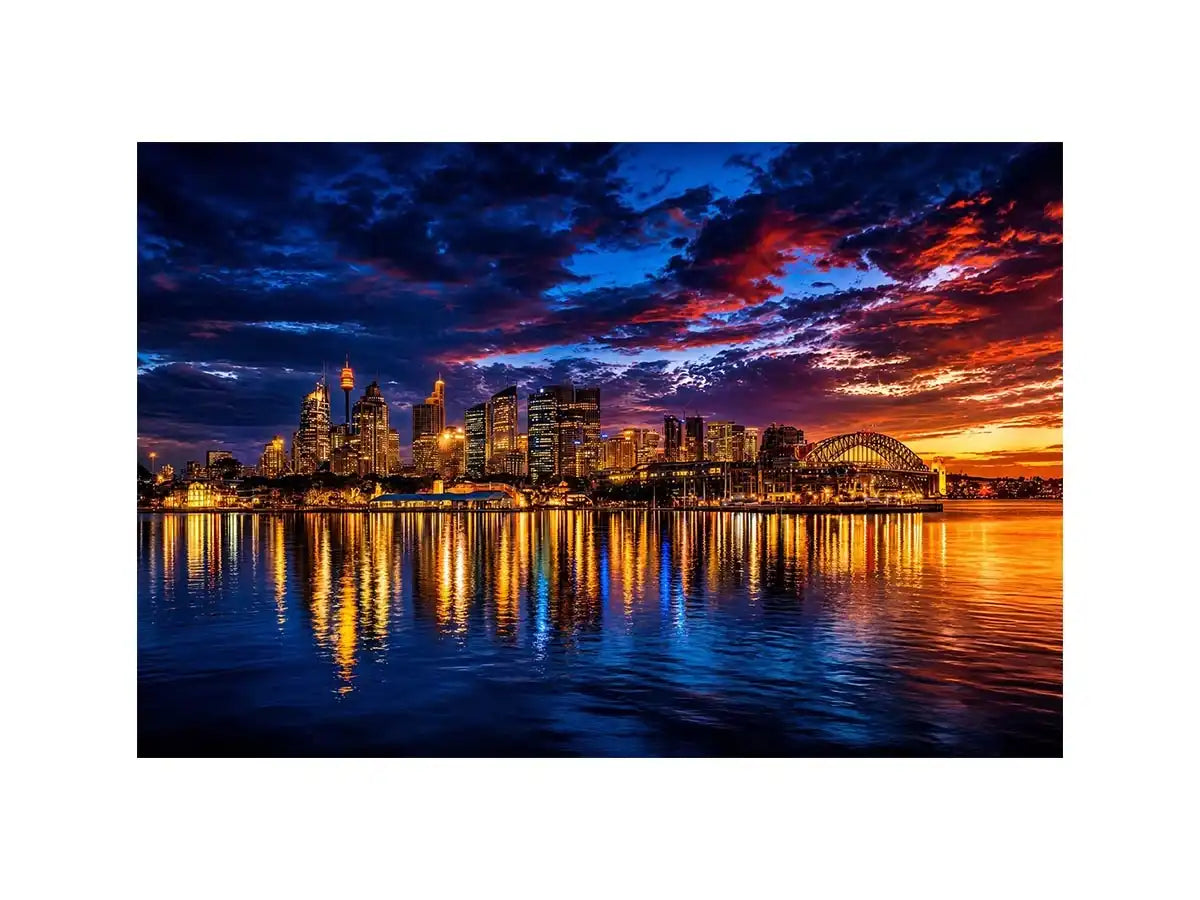   sydney harbour skyline wall art