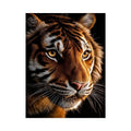   dramatic tiger portrait canvas art