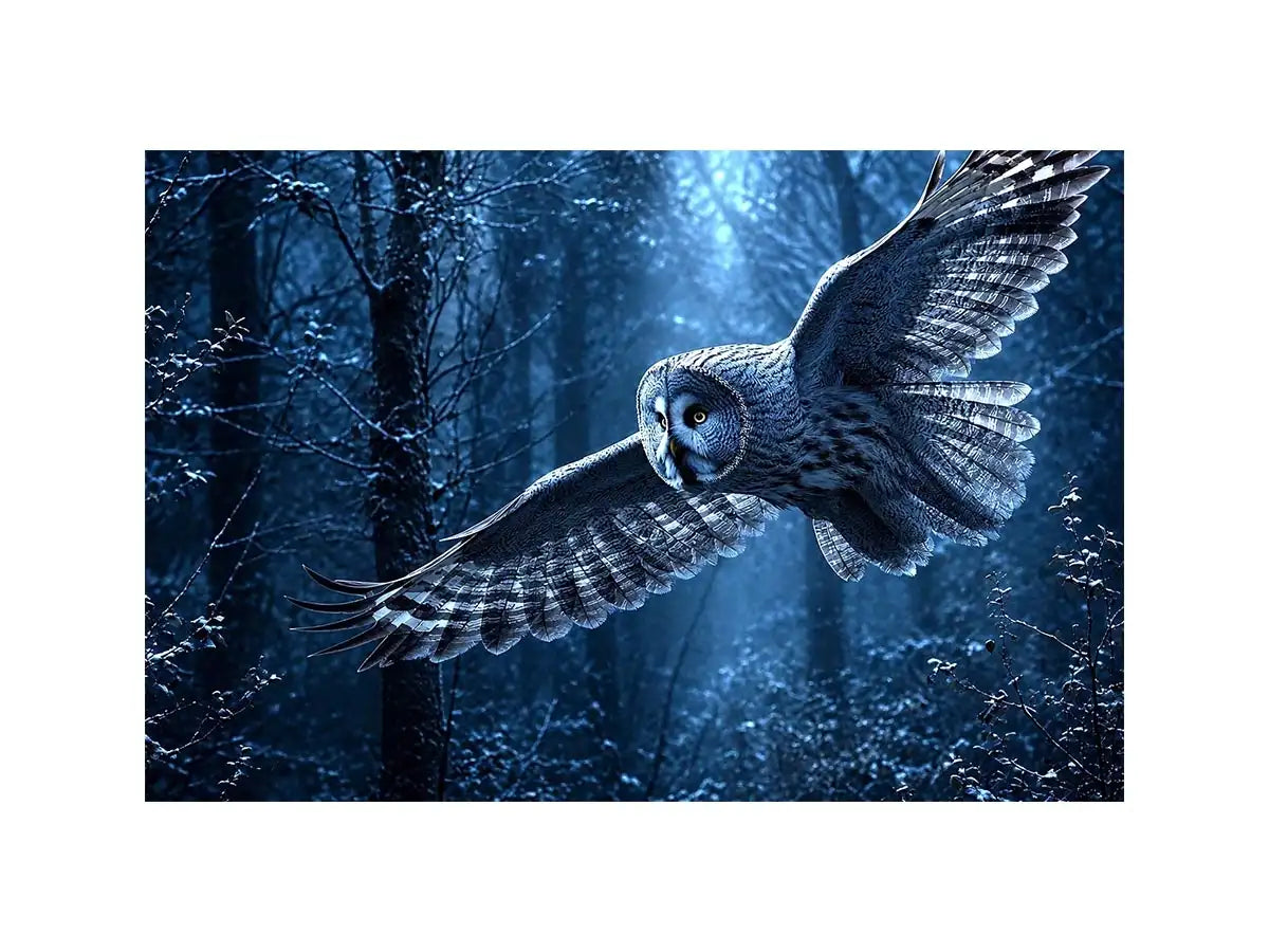   misty owl canvas art bedroom