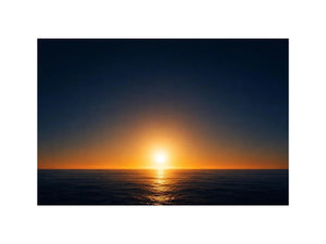   dark ocean sunset canvas art