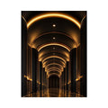   black gold arch canvas print entryway