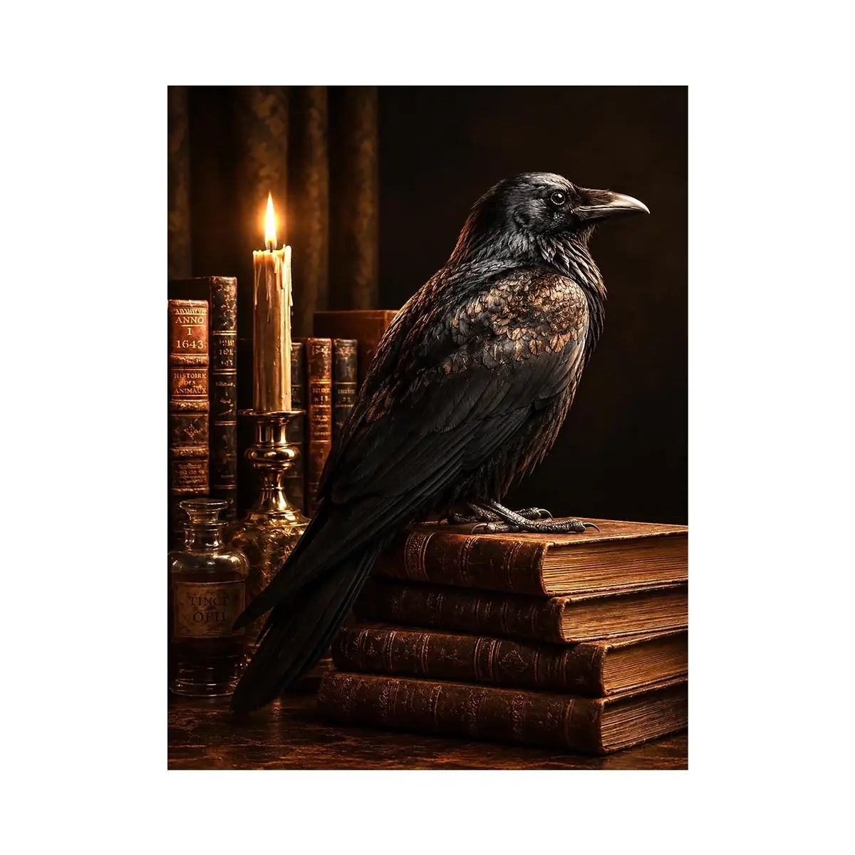   raven library wall art home office