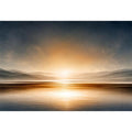   neutral shoreline minimal canvas art