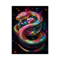   colorful fantasy snake canvas art