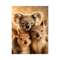   koala kangaroo nursery canvas print