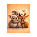   cute koala nursery canvas print
