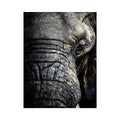   elephant portrait gold canvas art