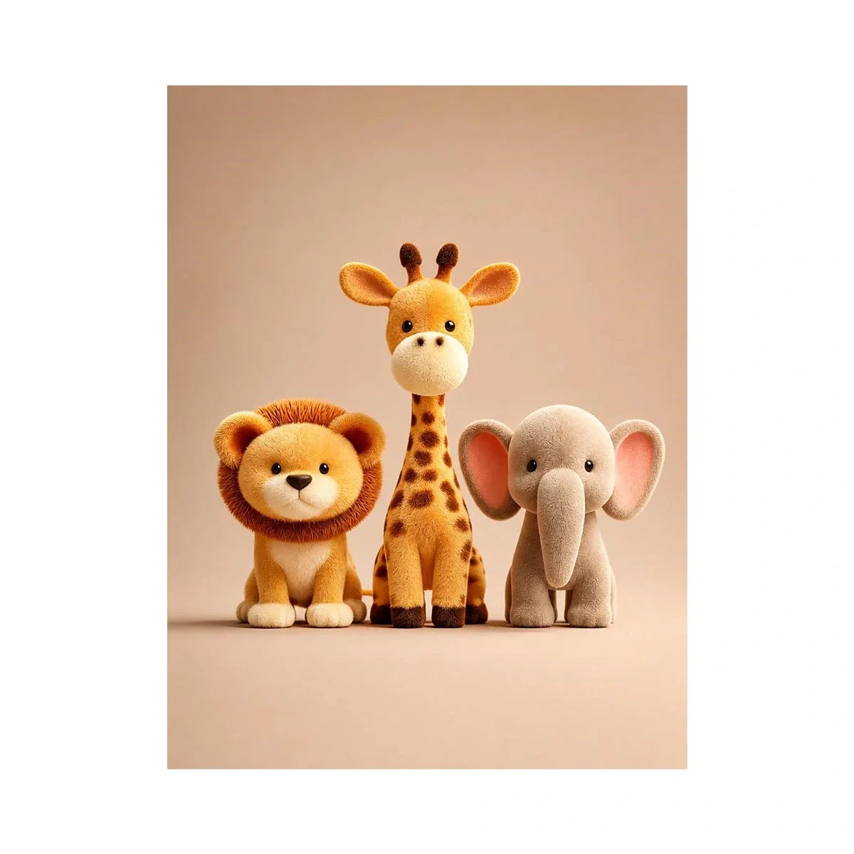   cute safari animal canvas