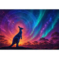  aurora kangaroo wall art