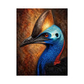   cassowary portrait wall art office