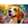   beagle dog canvas print living room