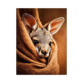   baby kangaroo canvas art nursery