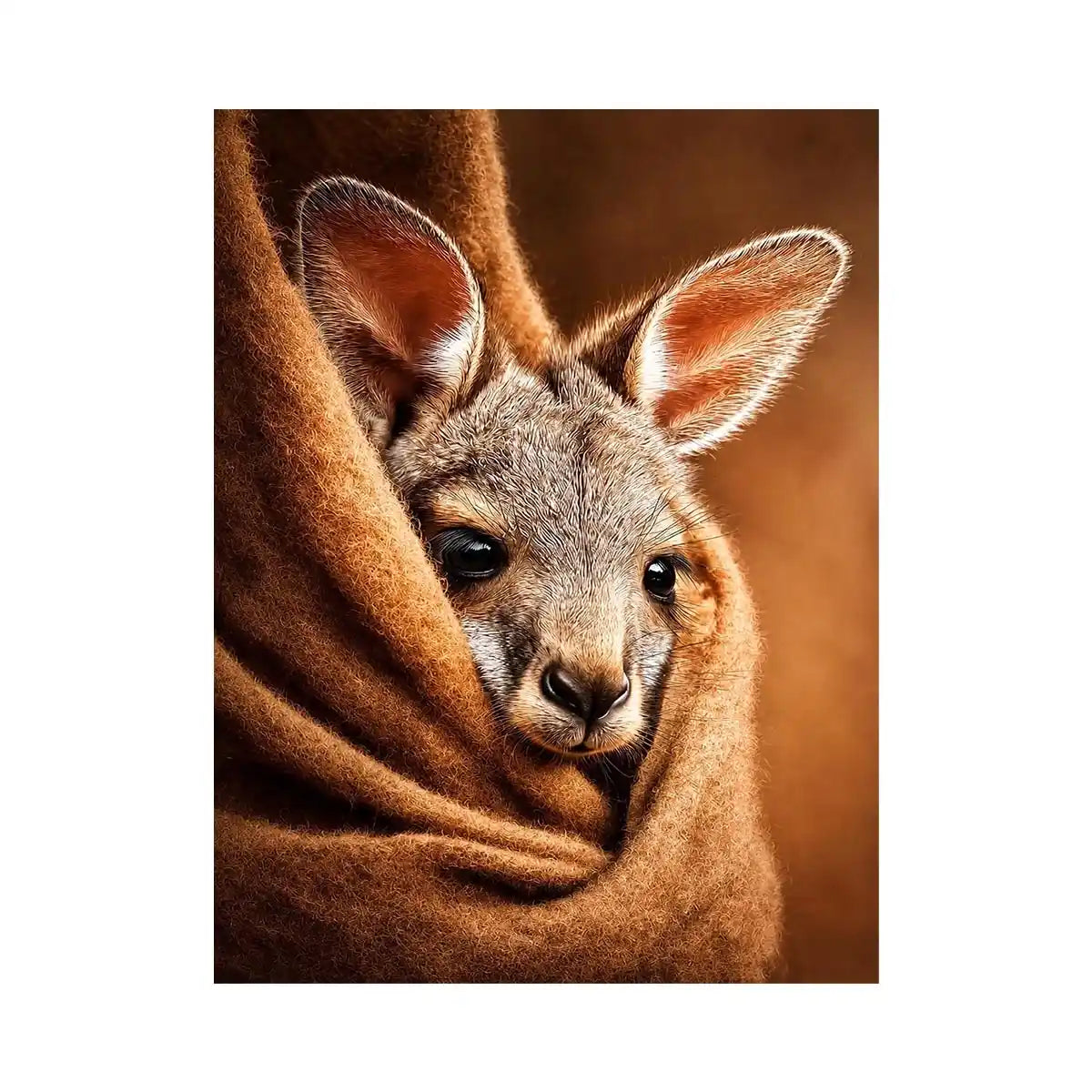   baby kangaroo canvas art nursery
