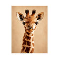   gentle giraffe animal canvas nursery