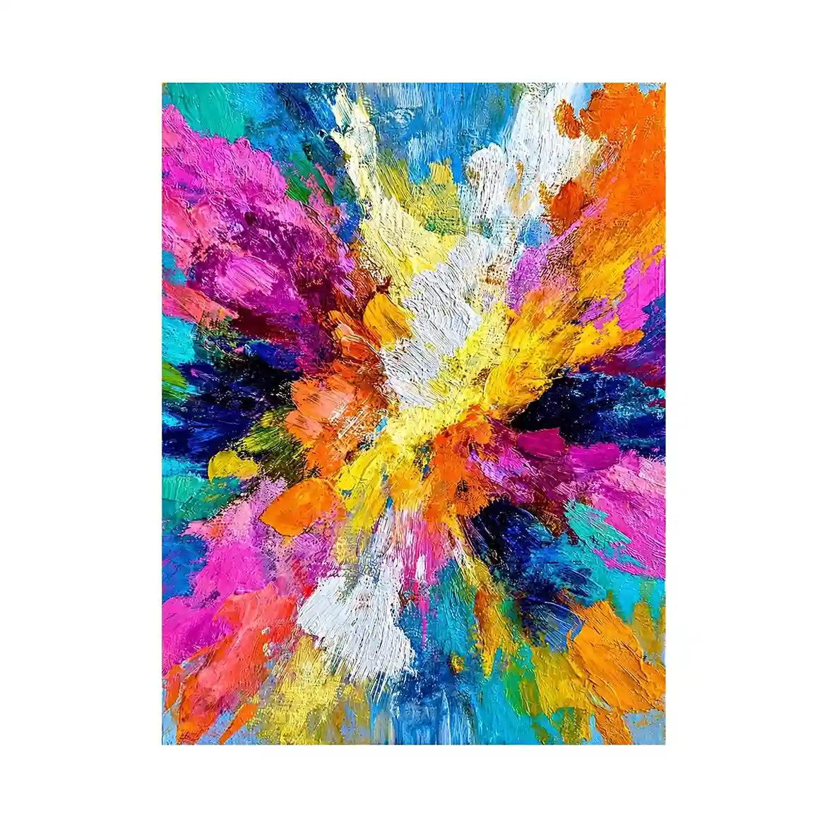   colorful abstract expressionist canvas