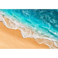   aqua beach aerial canvas print
