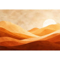   minimalist desert dunes neutral boho landscape art