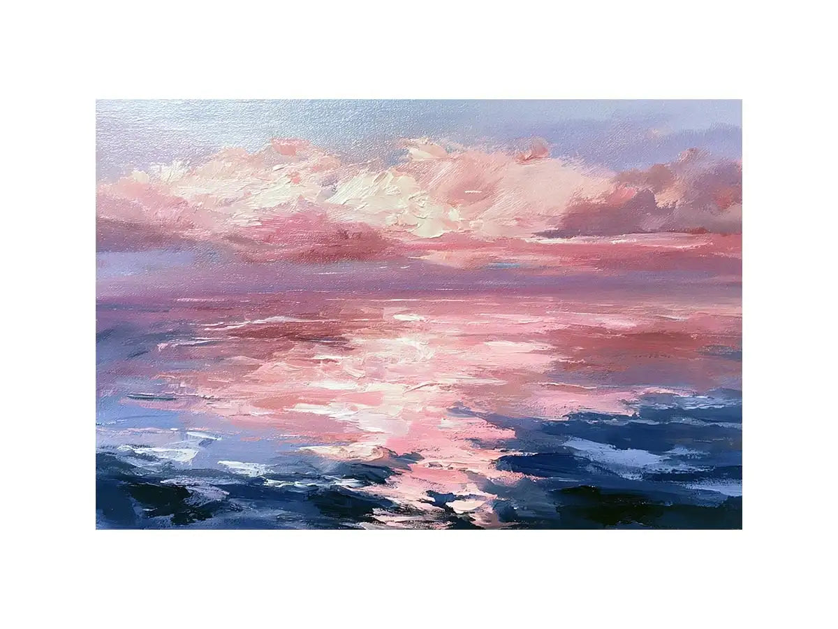   abstract ocean sunset canvas print