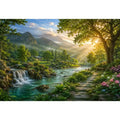   mountain river landscape wall art