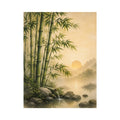   asian bamboo landscape bedroom canvas art