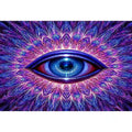   neon eye abstract modern canvas