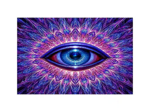   neon eye abstract modern canvas