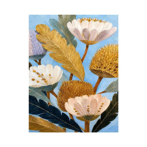   golden banksia botanical canvas print