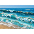   ocean wave canvas print coastal decor