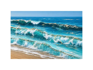   ocean wave canvas print coastal decor