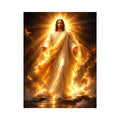   radiant jesus golden light canvas art