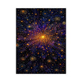  cosmic abstract canvas living room