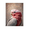   pink cockatoo canvas print elegant room
