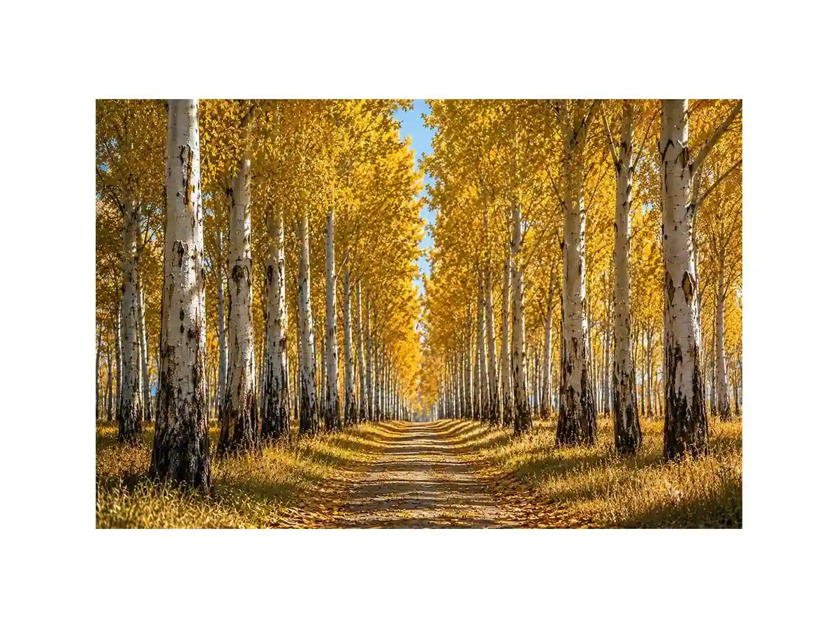   golden forest canvas print hallway decor