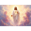   sacred heart jesus canvas art peaceful decor