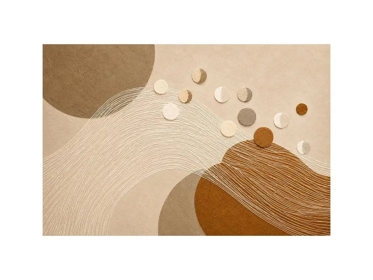   neutral geometric abstract canvas wall art