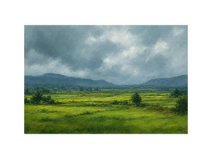   green valley landscape canvas print