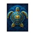   ornate sea turtle canvas art coastal room