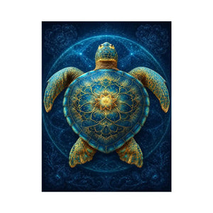   ornate sea turtle canvas art coastal room