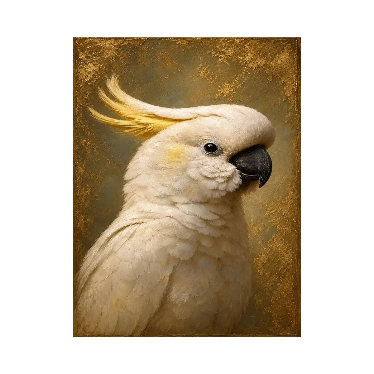   white cockatoo canvas print neutral decor