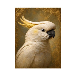   white cockatoo canvas print neutral decor