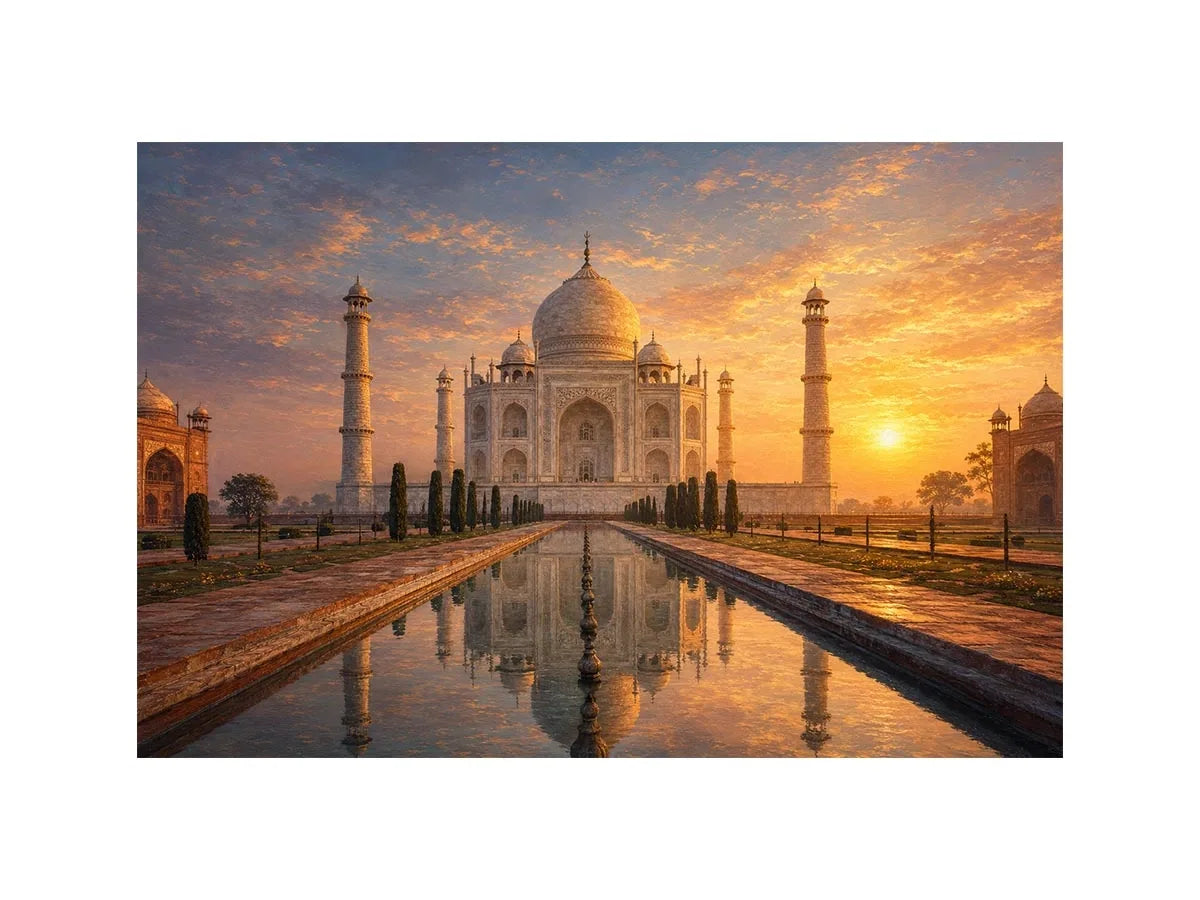   taj mahal canvas art elegant living room