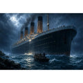   vintage ocean liner canvas art office
