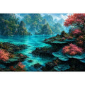   tropical landscape canvas art coastal decor