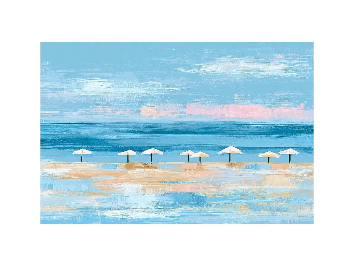 coastal beach umbrella canvas modern decor