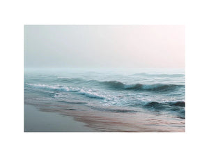 minimal ocean wave canvas bedroom decor
