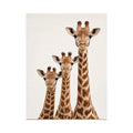 giraffe trio nursery canvas