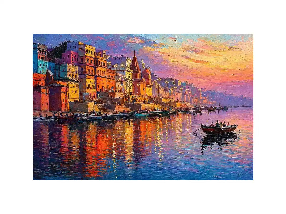 river city canvas print